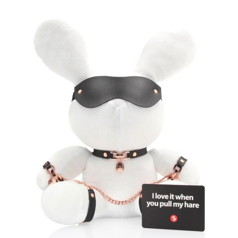 Rabbit Bondage - Velvet - Large - White SHOTS