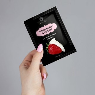 STRAWBERRY & CREAM HOT EFFECT LUBE 10 ML Secret Play - FEMARVI S.L.