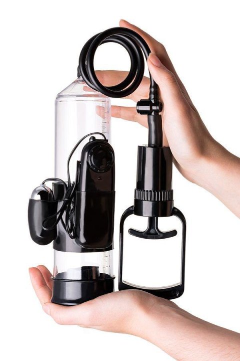 A-TOYS, Penis Pump Coal, with vibro, PVC, Transparent, 22,8 cm TOYFA - Boys of Toys Sp. z o.o. (dystrybutor)