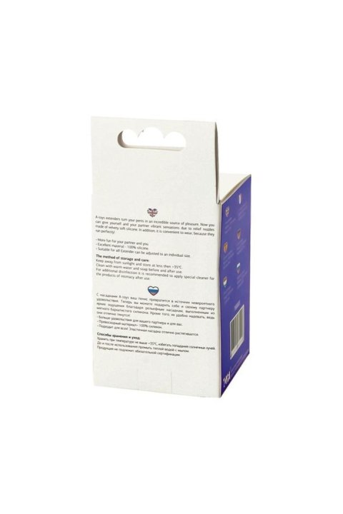 A-TOYS, Penis Sleeve, Silicone, Purple, 7.5 cm TOYFA - Boys of Toys Sp. z o.o. (dystrybutor)