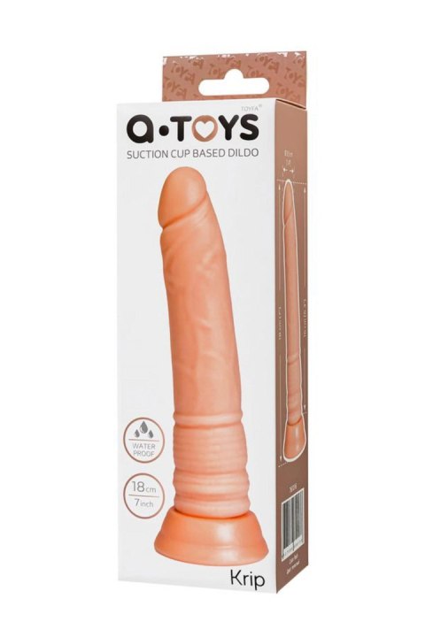A-TOYS, Realistic Dildo, TPE, Flesh, 18 cm TOYFA - Boys of Toys Sp. z o.o. (dystrybutor)