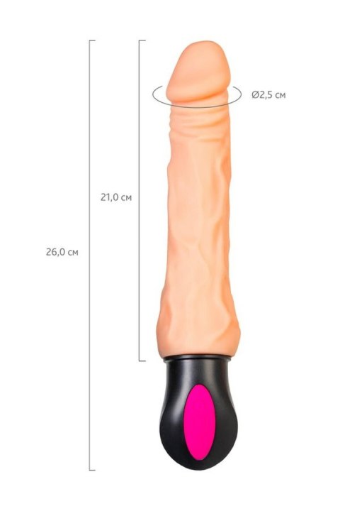 A-TOYS Realistic Vibrator with heating, TPE, 12 Modes, bendable, recharble TOYFA - Boys of Toys Sp. z o.o. (dystrybutor)