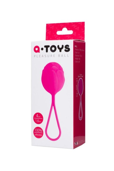 A-TOYS,Vaginal ball, Silicone, Pink, O 3.5 cm TOYFA - Boys of Toys Sp. z o.o. (dystrybutor)