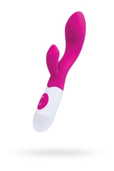 A-TOYS, Vibrator Fela with Clitoral Stimulator, Silicone, Pink, 20.5 cm, 10 speeds, 2xAAA TOYFA - Boys of Toys Sp. z o.o. (dystrybutor)