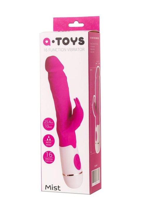 A-TOYS, Vibrator Mist, Silicone, Pink, 25.4 cm TOYFA - Boys of Toys Sp. z o.o. (dystrybutor)