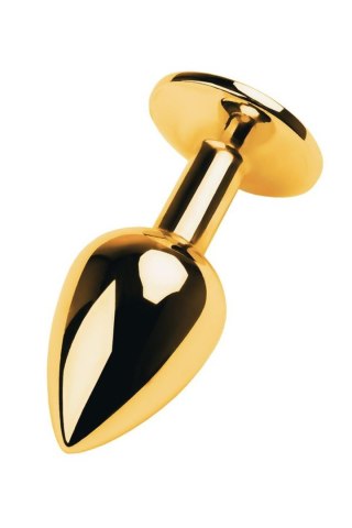 Gold anal plug with gem, red TOYFA - Boys of Toys Sp. z o.o. (dystrybutor)