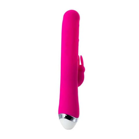 JOS BALLE, Vibrator with clitoral stimulator with moving balls, silicone, pink, 23 cm TOYFA - Boys of Toys Sp. z o.o. (dystrybutor)