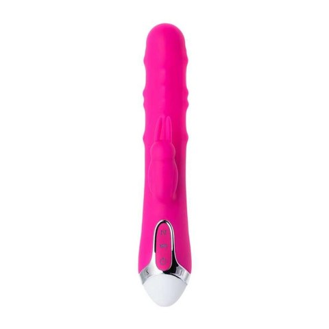 JOS BALLE, Vibrator with clitoral stimulator with moving balls, silicone, pink, 23 cm TOYFA - Boys of Toys Sp. z o.o. (dystrybutor)