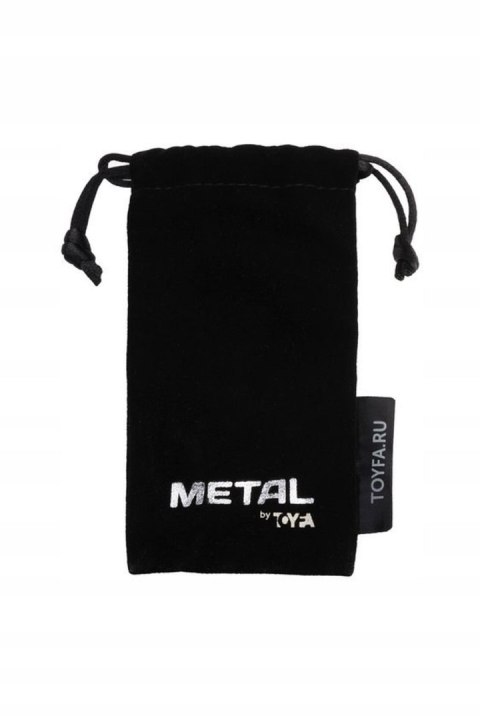 Metal by TOYFA, Anal plug, metal, silver, with diamond crystal, 9.5 cm, O 3.5 cm, 130 g TOYFA - Boys of Toys Sp. z o.o. (dystrybutor)