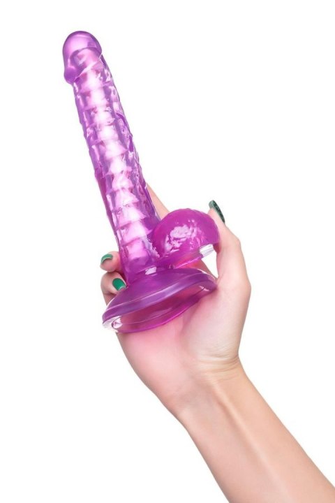 Realistic dildo A-Toys by TOYFA Celiam, TPE, purple, 20.5 cm TOYFA - Boys of Toys Sp. z o.o. (dystrybutor)