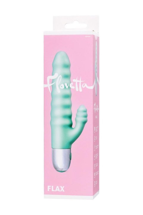 Relief vibrator with clitoral stimulation Flovetta Flax, silicone, mint, 17.5 cm TOYFA - Boys of Toys Sp. z o.o. (dystrybutor)