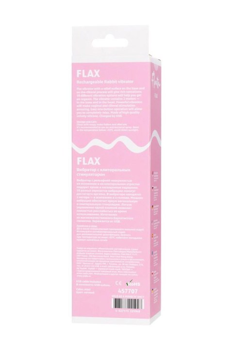 Relief vibrator with clitoral stimulation Flovetta Flax, silicone, mint, 17.5 cm TOYFA - Boys of Toys Sp. z o.o. (dystrybutor)