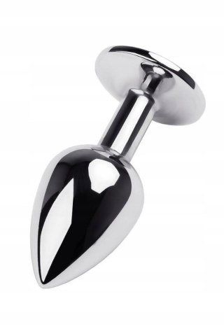 Silver anal plug TOYFA Metal with blue round-shaped gem TOYFA - Boys of Toys Sp. z o.o. (dystrybutor)