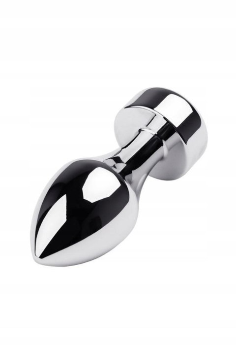 Silver anal plug TOYFA Metal with white round-shaped gem TOYFA - Boys of Toys Sp. z o.o. (dystrybutor)