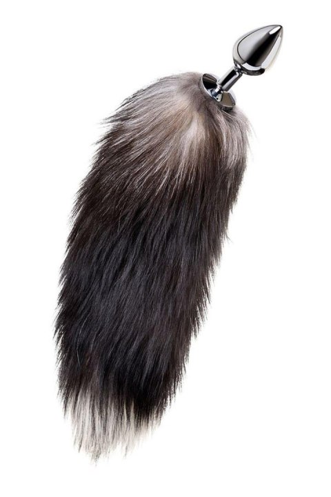 Silver anal plug with a fox tail TOYFA - Boys of Toys Sp. z o.o. (dystrybutor)