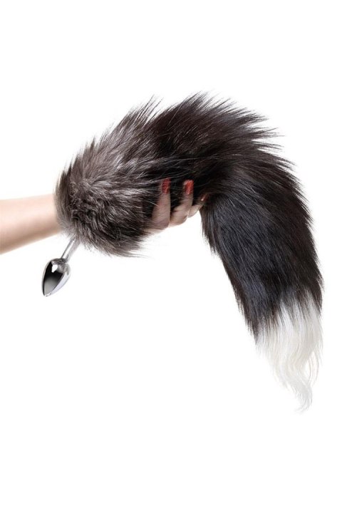 Silver anal plug with a fox tail TOYFA - Boys of Toys Sp. z o.o. (dystrybutor)