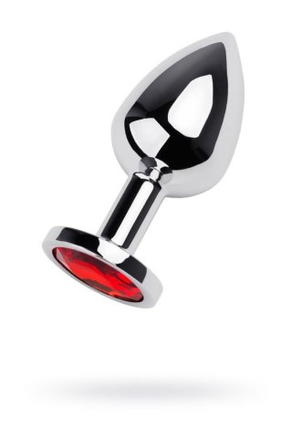 Silver anal plug with gem, red TOYFA - Boys of Toys Sp. z o.o. (dystrybutor)