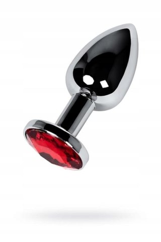 Silver anal plug with red gem TOYFA - Boys of Toys Sp. z o.o. (dystrybutor)