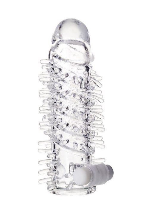 Sleeve TOYFA A-Toys Fril, with vibro bullet, TPR, transparent, 13,4 cm TOYFA - Boys of Toys Sp. z o.o. (dystrybutor)