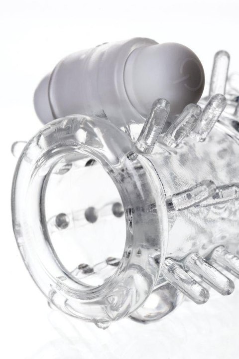 Sleeve TOYFA A-Toys Fril, with vibro bullet, TPR, transparent, 13,4 cm TOYFA - Boys of Toys Sp. z o.o. (dystrybutor)