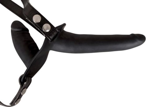 Double Strap On Black Silicone ORION