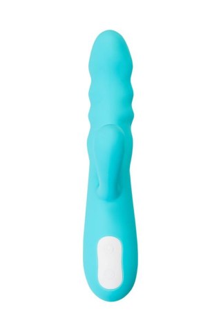 JOS Vibrator-rotator with clitoral stimulation JOS MERRY-SWI, silicone, blue, 20.7 cm TOYFA - Boys of Toys Sp. z o.o. (dystrybutor)