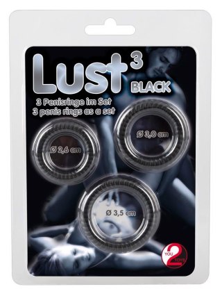 Lust 3 Cock Rings black ORION