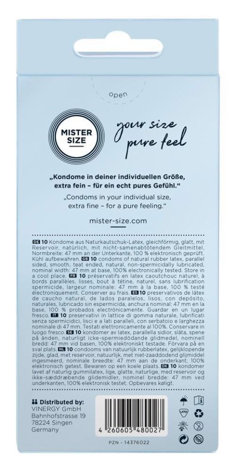Mister Size 47mm pack of 10 ORION
