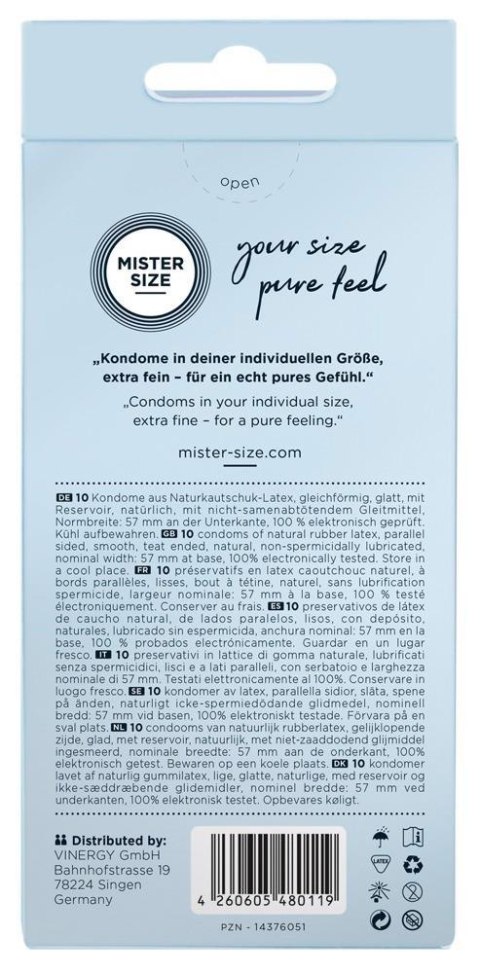 Mister Size 57mm pack of 10 ORION