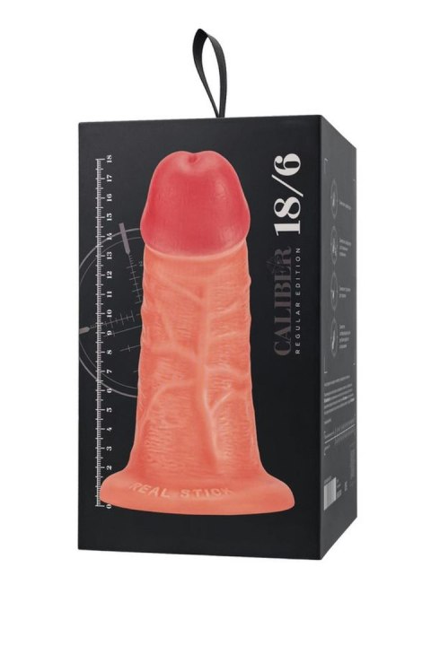 Realistic dildo Caliber 18/6 , PVC, flesh, length 18cm, diameter 6cm TOYFA - Boys of Toys Sp. z o.o. (dystrybutor)