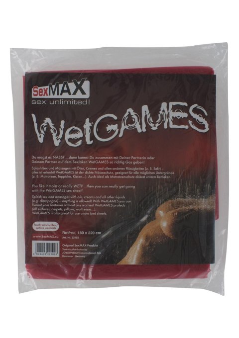 BDSM-SexMAX WetGAMES Sex sheet, 180 x 220 cm, red JOYDIVISION international AG