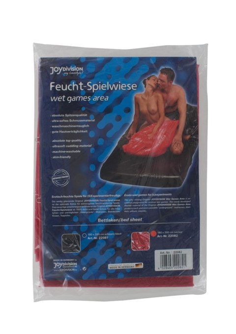 BDSM-Wet games area, bed sheet, 180 x 260 cm, red JOYDIVISION international AG