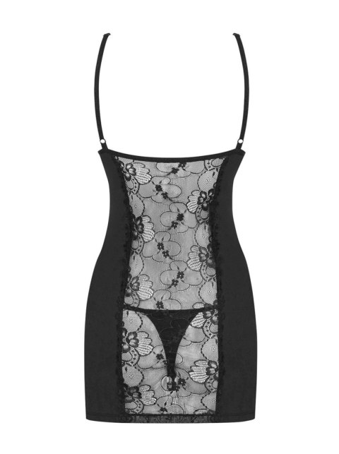 Bielizna-Heartina koszulka i stringi czarna L/XL Obsessive - Amocarat Sp. z o.o.