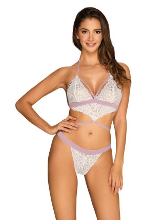 Bielizna-Lilyanne body białe S/M Obsessive - Amocarat Sp. z o.o.