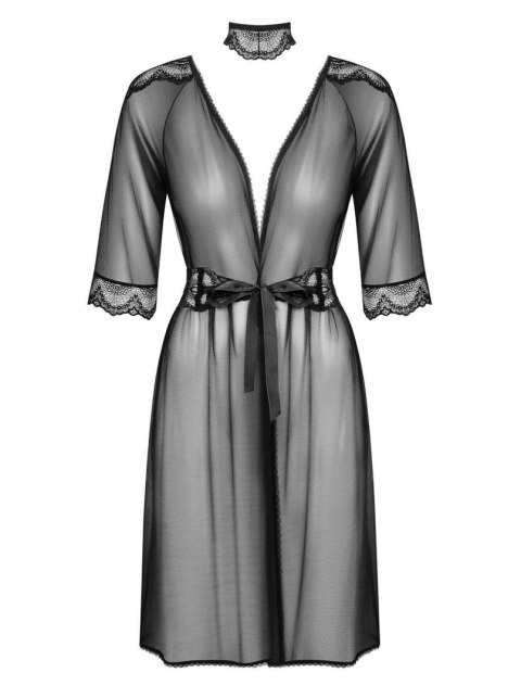 Bielizna-Lucita peniuar czarny S/M Obsessive - Amocarat Sp. z o.o.