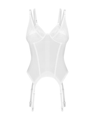 Arrowel White gorset biały S/M Obsessive - Amocarat Sp. z o.o.