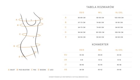 Donarella komplet 3-częściowy otwarty XS/S Obsessive - Amocarat Sp. z o.o.