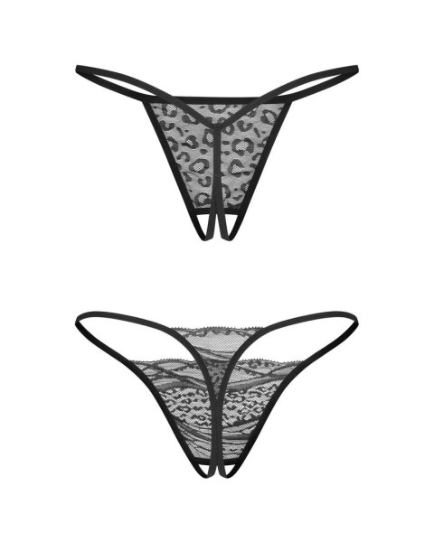 Bianca 2-pak stringi otwarte S/M Obsessive - Amocarat Sp. z o.o.