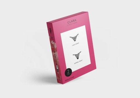 Clara 2-pak stringi L/XL Obsessive - Amocarat Sp. z o.o.