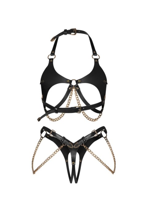 Anyya Black komplet 2-częściowy otwarty S/M/L Obsessive - Amocarat Sp. z o.o.