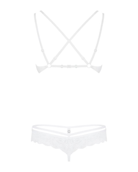 Bielizna-860-SET-2 komplet 2-częściowy biały S/M Obsessive - Amocarat Sp. z o.o.
