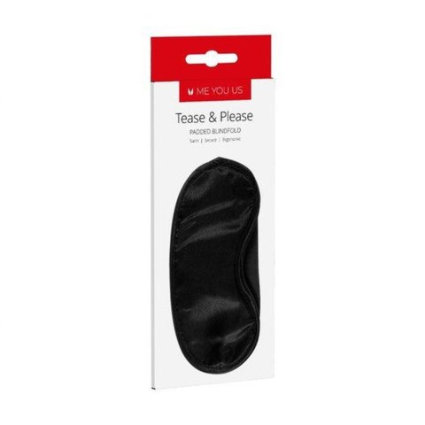 Maska- Me You Us Tease And Please Padded Blindfold Black ABS - Intimate Distribution (dystrybutor)