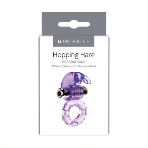 Pierścień- Me You Us Hopping Hare Cock Ring Purple ABS - Intimate Distribution (dystrybutor)