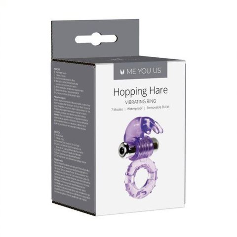 Pierścień- Me You Us Hopping Hare Cock Ring Purple ABS - Intimate Distribution (dystrybutor)