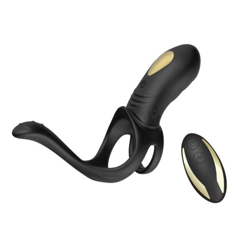 Ring Black 9 vibration function (With Remote) Boys of Toys Sp. z o.o.