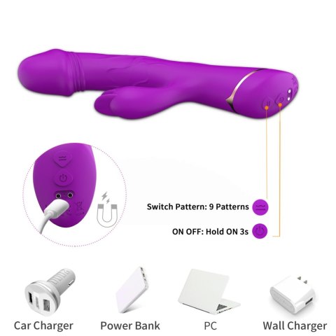 Rubberco Purple, 2* 9 vibration functions Boys of Toys Sp. z o.o.
