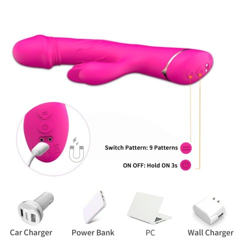 Rubberco Rose Red, 2* 9 vibration functions Boys of Toys Sp. z o.o.