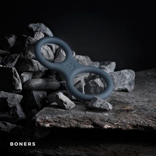 Boners Silicone Cock Ring And Ball Stretcher - Grey ONE-DC B.V.