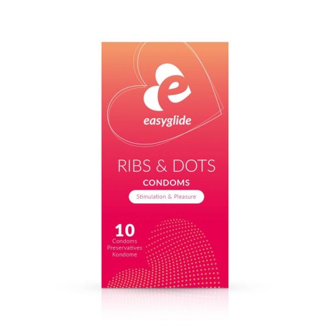 EasyGlide - Ribs and Dots Condoms 10 pcs ONE-DC B.V.