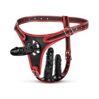 Fetish Collection - Triple Dildo Strap-On Harness ONE-DC B.V.